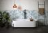 Faïence blanche murale intérieur effet ciment PALM ép 7 mm 25 x 75 cm paquet 1,50 m²