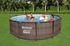 Piscine hors sol ronde tubulaire imitation tressé Ø 366 cm hauteur 100 cm - BESTWAY