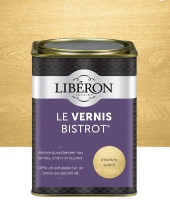 Vernis bistrot satin incolore 1 L - LIBERON