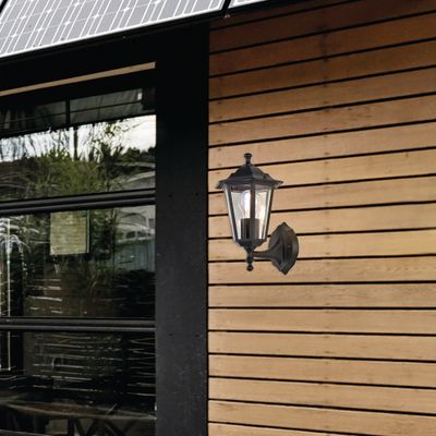 Applique extérieur montante E27 Valence noir IP44  60W - COREP