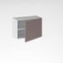 Porte pour meuble hotte de cuisine Lotus basalte mat 42 x 60 cm OFITRES
