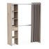 Kit de dressing effet chêne 183 X 144,2 x 50 cm + 1 tiroir CBA MEUBLES