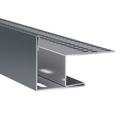 Profil de linteau et de départ alu pose verticale bardage Hardie Plank VL gris anthracite - longueur 3000 mm - JAMES HARDIE