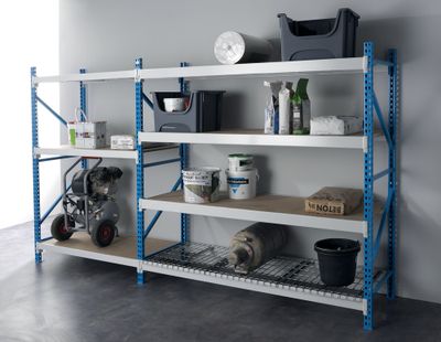 Traverses blanches en acier 60 cm lot de 2 CIME