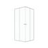 Accès d'angle coulissant 90x90x185 cm profilé blanc verre transparent 5 mm Spot - AURLANE