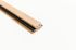 Profil MDF pour bande lumineuse led 3D Latt LED pepper oak fond noir - 20 x 41/54 x 2500mm - AJ TIMBER