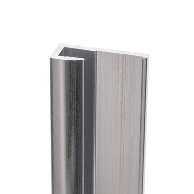 Profilé de finition chrome pour panneaux muraux 255 cm - SCHULTE