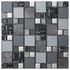 Mosaïque mural intérieur multi-format camaïeu gris MALLA CARNAVAL 30 x 30 cm DISTRIMAT