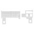 Jeu de poulies standard en PVC pour rail 24 x 16 mm Finition Blanc - MOBOIS