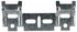 Profils doubles 110 mm pour suspension de meuble haut acier zingué par 2 Attache de suspension triangulaire 100 x 100 mm gauche/droite pour meuble CIME