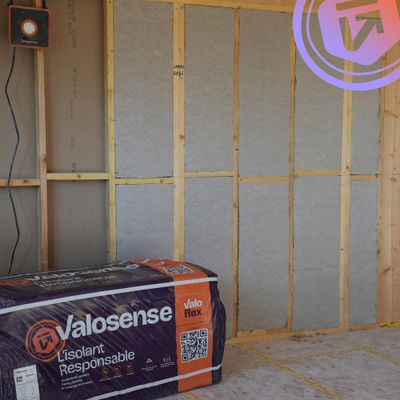 Panneau fibre de carton épaisseur 80 mm - l. 0,6 x L.1,2 m - lot de 7 panneaux - VALOSENSE