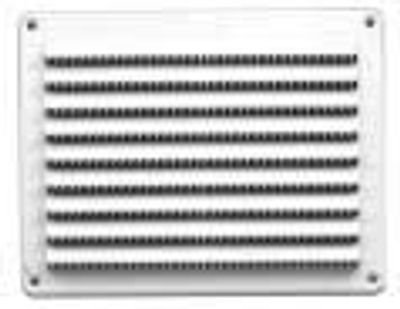 Grille d'aération en PVC blanche à clips 150 x 200 mm AUTOGYRE