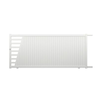 Portail coulissant aluminium PIVOINE l.3,60 x H.1,60 m blanc livraison directe à domicile GARDEN GATE