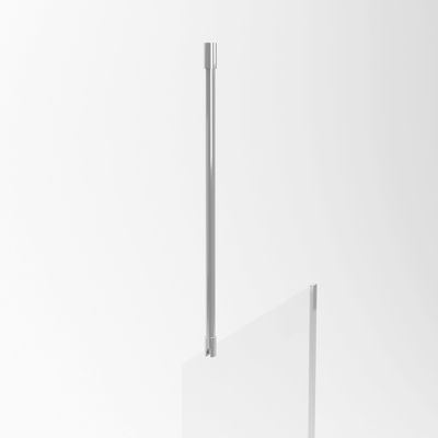 Barre de fixation plafond chromee 60 cm redécoupable paroi de douche à l'italienne AURLANE