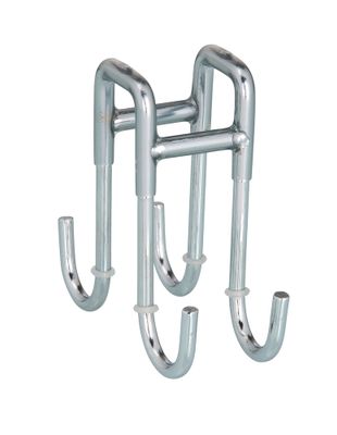 Crochet double acier inox pour porte de douche WENKO