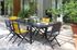 Table de jardin à rallonge ELOISE aluminium et verre gris 135/270x90 cm - PROLOISIRS