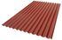 Plaque thermoplastique rigide petites ondes rouge Ecolina 1200 x 1104 mm RENOLIT