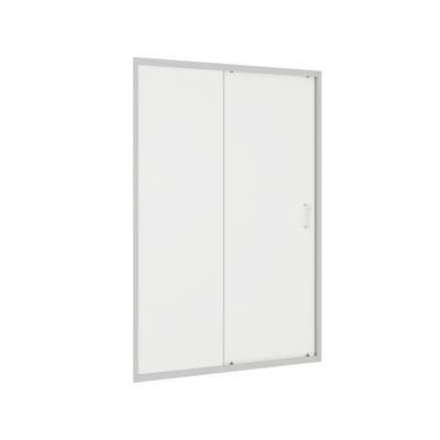 Porte de douche coulissante 120x185 cm profilé chrome verre transparent 4 mm Primera - OCEA