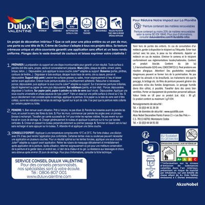 Peinture crème de couleur Onde Mauve velours 0,5L - DULUX VALENTINE