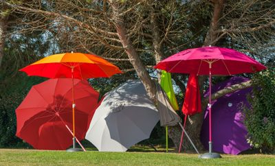 Parasol diamètre 2,70 m mât en aluminium Azur ALIZE