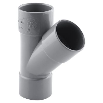 Culotte PVC évacuation 45° femelle/femelle Ø32 - FITT