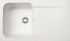 Evier de cuisine résine blanc artic 86x50 cm 1 bac 1 egouttoir Kite - FRANKE