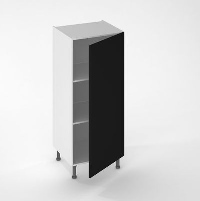 Façade pour demi-colonne de cuisine Lotus noir mat 130 x 60 cm OFITRES