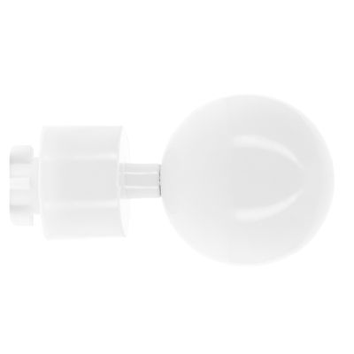 Embout déco boule en métal diam 28 mm Finition Blanc brillant par 2 - MOBOIS