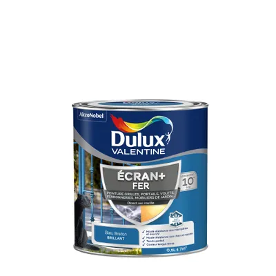 Peinture Ecran + Fer brillant Bleu Breton 0,5 L - DULUX VALENTINE