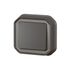 Interrupteur va-et-vient étanche IP55 encastrable Anthracite - Plexo LEGRAND