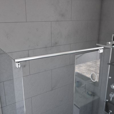 Barre de liaison chromee 40-60 cm paroi de douche à l'italienne AURLANE