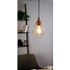 Suspension cuivre et noir E27 60W Ø17,5 cm TARBES - EGLO