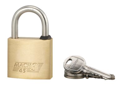 Cadenas à clé Mach 3 largeur 45 mm anse haute 128 mm THIRARD
