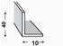 Cornière inégale PVC blanc 40 x 10 mm 2 m CQFD