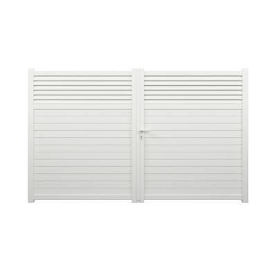 Portail battant aluminium JASMIN l.3,00 x H.1,834 m blanc livraison directe à domicile GARDEN GATE