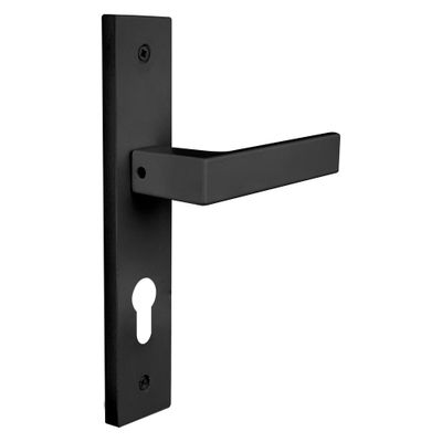 Poignées de porte Loft noir mat à cylindre ALPERTEC