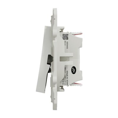 Interrupteur va-et-vient et bouton poussoir blanc - Odace 2011 SCHNEIDER ELECTRIC