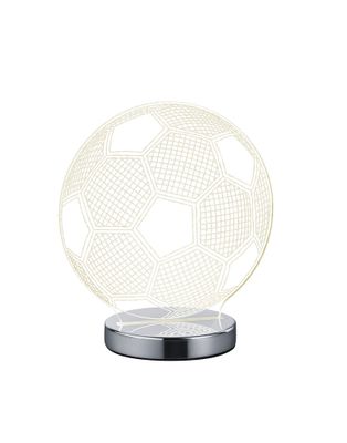 Lampe à poser LED Ball chrome et transparent 600 lumens blanc variable CCT - REALITY