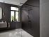 Colonne de douche ronde avec mitigeur thermostatique noire Vernis Blend 200 HANSGROHE