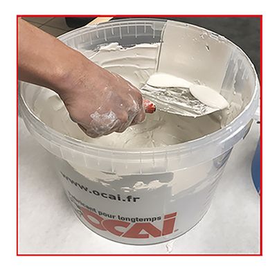 Couteau à enduire vide seau en inox OCAI