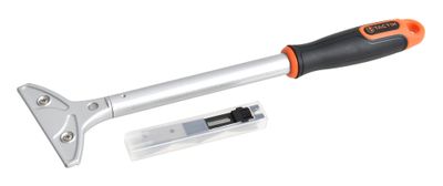 Grattoir à peinture avec manche long et étui distributeur contenant 5 lames TACTIX