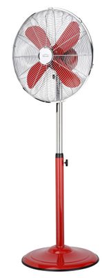 Ventilateur sur pied rouge Ø 40 cm 55 W - DOMAIR