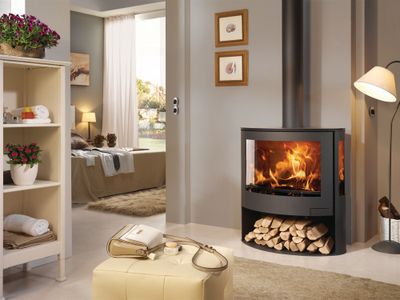 Poêle à bois sur bucher 7,8 kW SKY 7 étoiles flammes vertes - PANADERO