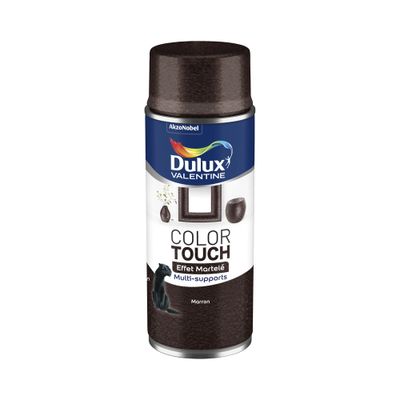 Bombe de peinture Color Touch effet martelé marron 400 mL - DULUX VALENTINE