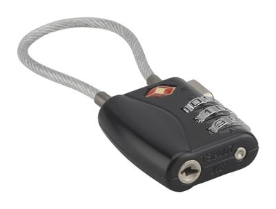 Cadenas cable à code TSA largeur 30 mm THIRARD