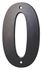 Chiffre 0 à visser hauteur 80 mm noir THIRARD