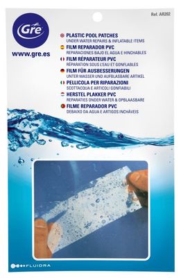 Kit de 5 patchs de réparation autocollants pour liner de piscine GRE