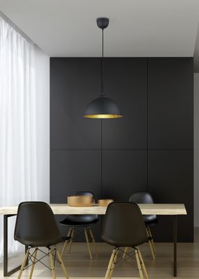 Suspension E27 Jimmy noir et or 60W - REALITY