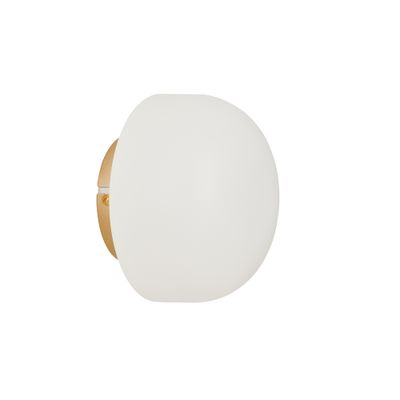 Applique murale G9 3W globe Laiton et opale - Iria COREP