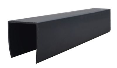 Profil U de finition P-MEX - Gris Anthracite 7016 - 21 x 30 mm - L 1,75 m - Compatible lames persiennes - MOREY